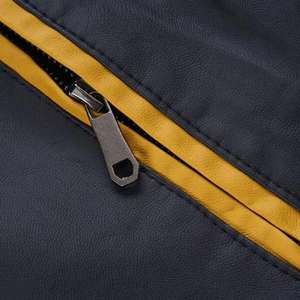 Chaqueta de Cuero para Hombre de Calidad de Exportación con Diseño de Capucha Impermeable de Lona para Invierno, Estilo Motociclista y Biker, Piel de Vaca - Product Image 4