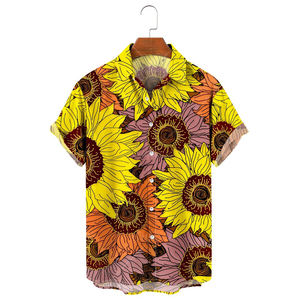 Camisa Hawaiana con Botones de Toy Story, Diseño OEM, Tejido Twill Antiarrugas, Protección UV, 100% Poliéster, Tendencia de Moda de Verano, Transpirable y Holgada - Product Image 2
