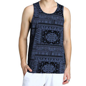 Último diseño impreso hombres algodón chaleco camiseta sin mangas gimnasio ropa culturismo hombres camiseta sin mangas para la venta - Product Image 1