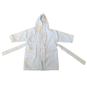 Peignoir tissé beige pour femmes et hommes, couleur unie, réutilisable, doux et confortable - Product Image 1
