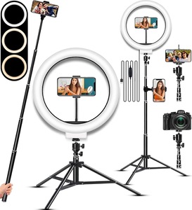 Luce a cerchio a LED da 10 pollici per il trucco e l'anello Selfie in Live Streaming con attrezzatura da 6 piedi