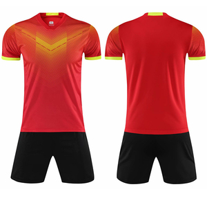 Benutzer definierte Herren Retro Fußball Trikot Set Polyester Kurzarm Fußball uniform mit benutzer definierten Logos für Kinder & Damen bekleidung - Product Image 4