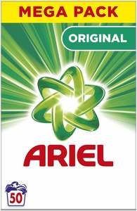 Détergent en poudre Ariel 3 kg, 50 lavages, Couleur, Soin supplémentaire des couleurs avec technologie anti-résidus - Product Image 4