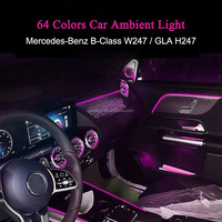 Panneau intérieur Starlight Co-pilot avec éclairage ambiant pour Benz Classe B W247 GLA H247, décoration de la console centrale, lampe d'ambiance