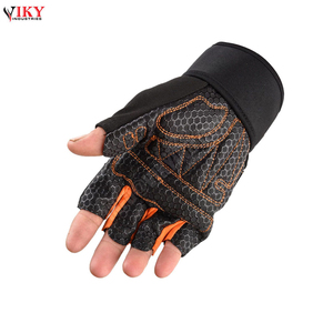 VIKY INDUSTRIES-mancuernas de levantamiento de pesas para gimnasio, guantes de entrenamiento transpirables antideslizantes de medio dedo - Product Image 4