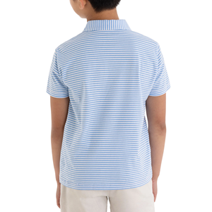 2025 Servicio OEM Polos a rayas para niños Verano Slim Fit Polos para niños Diseño personalizado Polos de moda de BD - Product Image 6