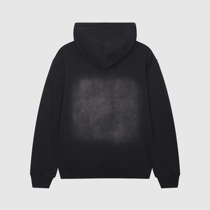 Sweat-shirt à capuche surdimensionné pour homme, couleur unie, jersey de coton, coupe décontractée, vêtements d'hiver - Product Image 3