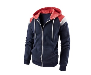 เสื้อฮู้ดดี้ ODM/OEM ขายส่ง แบบซิปเต็มตัว สำหรับผู้ชายและผู้หญิง พิมพ์โลโก้ตามสั่ง สำหรับฤดูหนาว เป็นมิตรกับสิ่งแวดล้อม กันลม ผลิตจากโพลีเอสเตอร์/ผ้าฝ้าย - Product Image 1