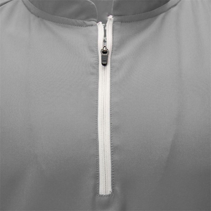 Veste de frappeur de baseball à fermeture éclair 1/4 décontractée pour hommes personnalisée tissée solide fermeture éclair manches courtes col montant pour adultes automne avec - Product Image 4