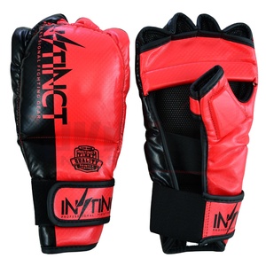 ถุงมือครึ่งนิ้วเปิดฝ่ามือ MMA สำหรับผู้ใหญ่ถุงมือหนัง PU โลโก้ตามสั่ง - Product Image 1