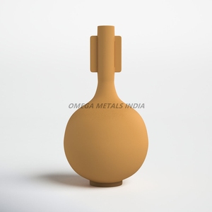 Vente en gros d'usine de vases en métal de couleur laiton poli avec une forme ronde élégante et un design contemporain pour des intérieurs élégants - Product Image 3