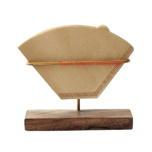 Modern Rustic Wooden Napkin <b>Holder</b> With Metal Wire Stand For Dining Table <b>Kitchen</b> <b>Tissue</b> Dispenser For Home Restaurant - Product Image 2