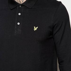 Piqué de coton respirant anti-rides à ourlet fendu pour hommes pour polos poignets de col côtelé brodés personnalisés coupe régulière - Product Image 3