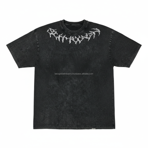 T-shirt oversize en coton satiné pour homme, style smoking, maille haute densité pour streetwear premium, séchage rapide, logo personnalisé, OEM - Product Image 1