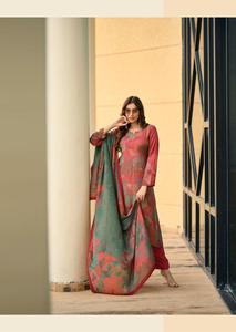 Prm Aeste Viscosa Pashmina Impresión digital Trabajo hecho a mano Salwar Kameez Catálogo completo disponible a precio mayorista - Product Image 5