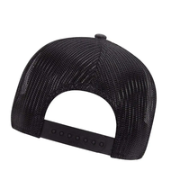 Gorra Trucker Unisex para Adultos, Color Gris Jaspeado y Negro, Malla Transpirable, Cierre a Presión, Gorra Deportiva de Verano