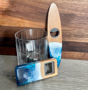 Abrebotellas de resina de madera y Metal con logotipo personalizado Abrebotellas de madera de resina Venta personalizada para el hogar - Product Image 4