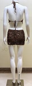 Vestido de Ganchillo Personalizado con Lentejuelas para Mujer, Tejido Calado con Borlas, Manga Larga, Lavable, de Lana Peinada, Sexy y Casual para la Playa - Product Image 5