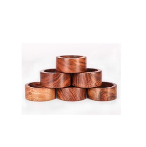 ที่ใส่แหวนผ้าเช็ดปากทำจากไม้และเรซินแบบคลาสสิกที่ใส่แหวนผ้าเช็ดปากดีไซน์ใหม่ล่าสุดออกแบบได้ตามต้องการขนาดทรงกลม - Product Image 3