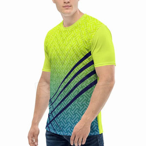 Camiseta de Manga Corta para Hombre, de Alta Calidad, Sublimada, con Cuello Redondo, Transpirable, de Secado Rápido, Anti-Pilling, Personalizable - Product Image 3