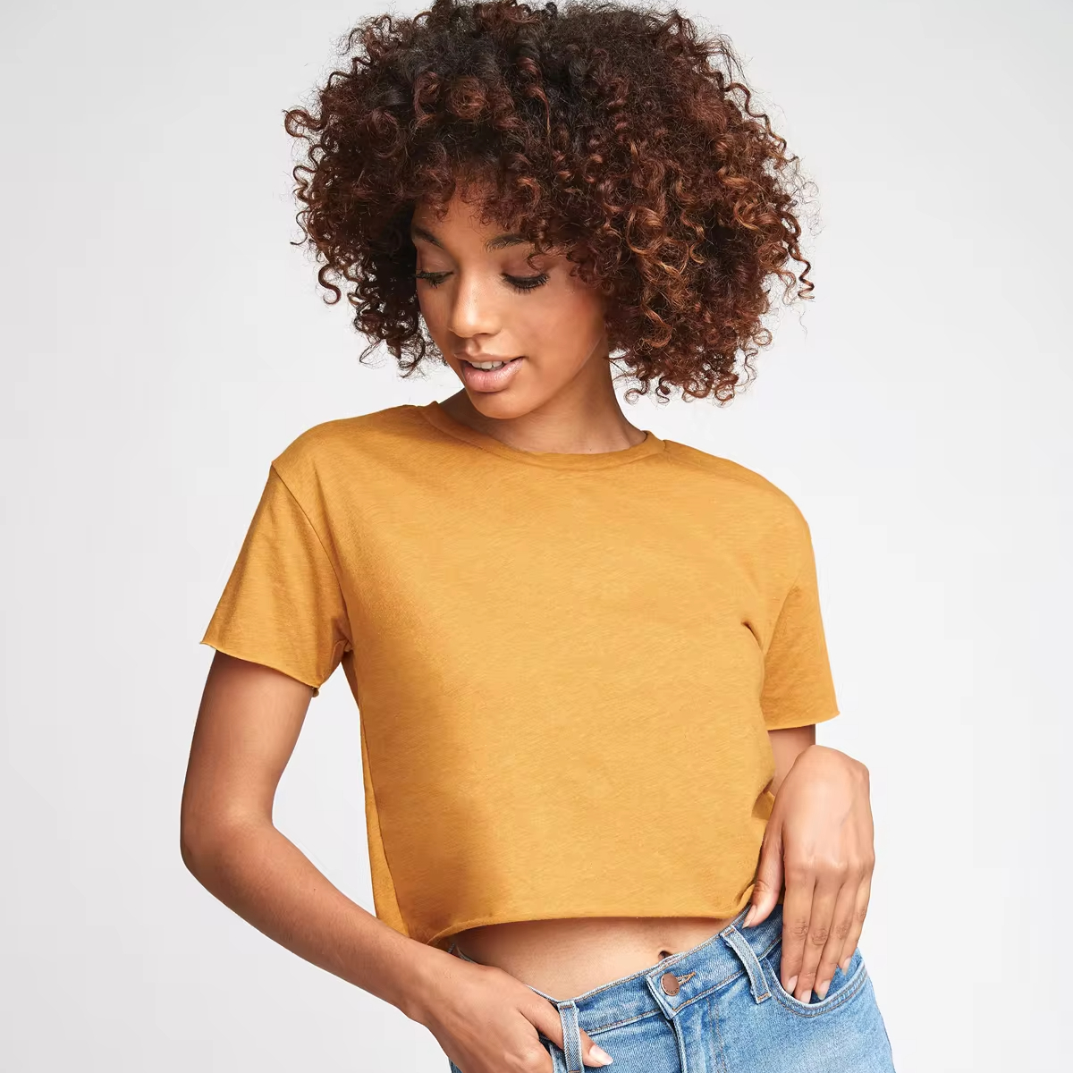 Hantaostyle Camiseta De Color Liso Para Mujer, Informal, De Manga Corta, Cuello Redondo, Holgada, Informal, Básica, 0 Rosa, M