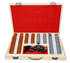 MARS MANUFACTURE TRIAL LENS SET BOX EQUIPO OFTÁLMICO CON ESTUCHE DURO DE MADERA .. - Product Image 1