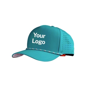 Gorra de Golf Transpirable Ultraligera del Fabricante, Perforada con Láser, de 5 Paneles, con Cinta de Costura Interior Personalizada con Logotipo, Gorra de Dos Tonos con Cordón - Product Image 4