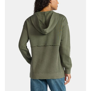 Sweat-shirts à capuche tendance pour femmes, coupe ample, en molleton, pour l'hiver, chaud, logo personnalisé, vente en gros d'usine - Product Image 3