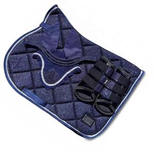 Fournitures équestres en satin de style anglais personnalisables Tapis de selle de dressage en mousse confortable Tissu respirant - Product Image 6