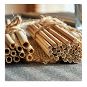 Pajitas de hierba hechas en Vietnam para cadenas de jugo de té y batidos Solución biodegradable para servir bebidas ecológicas - Product Image 5