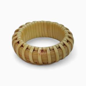 แหวนรองผ้าเช็ดปากทรงกลมทำจากหวายสวยงามงานฝีมือที่ไม่เหมือนใครอุปกรณ์ตกแต่งงานแต่งงานการออกแบบที่เป็นเอกลักษณ์ - Product Image 3