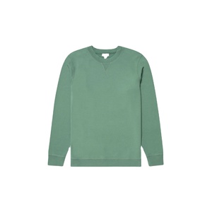 เสื้อสเวตเตอร์แบบสวมหัวผ้าฝ้าย100% สำหรับผู้ชายเสื้อครอปสีล้วนสำหรับฤดูหนาว - Product Image 6