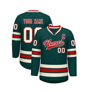 Maillot de hockey sur glace de haute qualité, logo personnalisé, impression par sublimation, nouveau design, vêtements de sport d'équipe, vente en gros OEM - Product Image 3