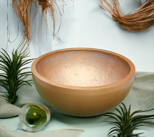 Vase à fleurs unique en cuivre et FRP, jardinière d'extérieur, forme ronde énorme, finition classique sculptée à la main, pour la maison, le jardin, les hôtels, les centres commerciaux, les bureaux - Product Image 1