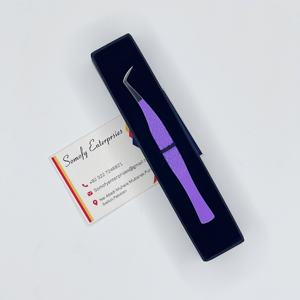 Pinzas para Pestañas Somofy Enterprises Volume Tweezer, Color Morado, Acero Inoxidable, 10 mm, Precisión, Duraderas, Lisas/Serradas/Dentadas - Product Image 1