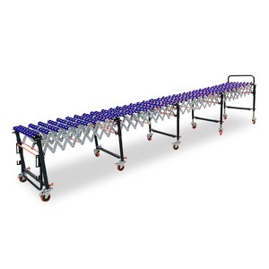 Convoyeur à roulettes à gravité à conception flexible, sans alimentation, hauteur réglable, contrôle de la vitesse, machine de déchargement - Product Image 2