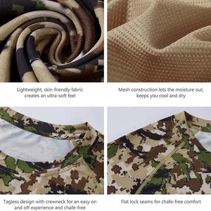 Vêtements de sport de pêche à manches longues à séchage rapide personnalisés T-shirts en polyester et coton respirants de sublimation pour hommes solides - Product Image 6