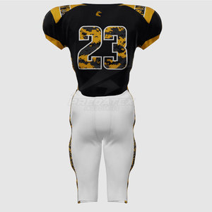 ชุดอเมริกันฟุตบอลสำหรับผู้ใหญ่-ระบายอากาศได้ดี แขนสั้น ออกแบบและปรับแต่งสีได้ คุณภาพสูง - Product Image 2