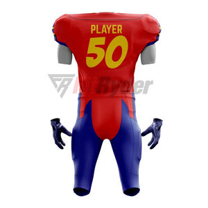 เครื่องแบบอเมริกันฟุตบอลคุณภาพสูง 2024 คุณภาพสูงที่กําหนดเองการพิมพ์ระเหิดระบายอากาศผู้ชายชุดอเมริกันฟุตบอล - Product Image 6