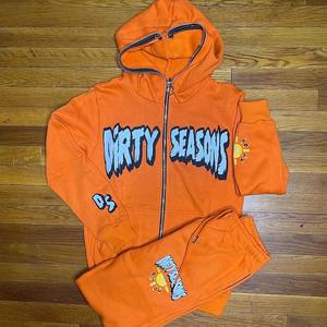 Chándal de invierno con cremallera para hombre de calidad personalizada para trotar Diseño impreso sólido transpirable con logotipo personalizado Conjunto de precios al por mayor - Product Image 5