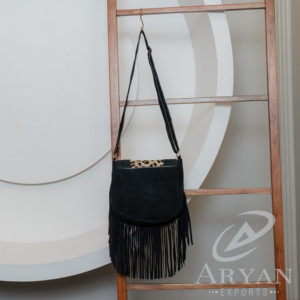 Nouveau Style occidental véritable peau de vache haute qualité sacs à main à franges élégant sac à bandoulière en cuir bohème sacs gitane élégant Vintage sacs - Product Image 3