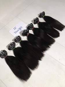 100% indien Temple naturel droit Machine trame qualité supérieure Extension de cheveux humains soyeux et lisse vendeur en gros - Product Image 5