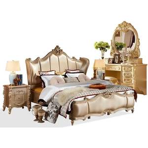 Cama Antigua Europea de Madera de Caoba Marrón Duco, Diseño Clásico Francés, Madera Maciza Tallada a Mano, Personalizable y Duradera-98 - Product Image 3