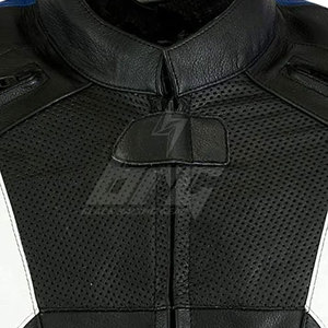 Venta en línea En stock Chaqueta de invierno de cuero de moto Chaqueta de cuero de moto hecha profesional - Product Image 5