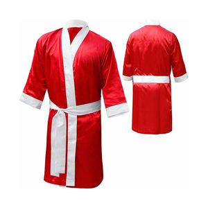 2024 Customized Kick <b>Boxing</b> Full Length Satin <b>Boxing</b> <b>Robe</b> High Quality Latest Designs <b>Boxing</b> <b>Robe</b> - Product Image 4