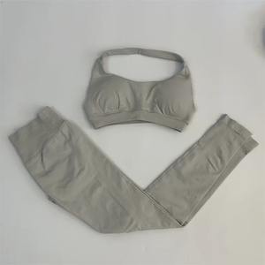 Yoga costume 2/3 pièces ensemble de sport ensemble de gymnastique femmes survêtement course vêtements d'entraînement à manches longues sport soutien-gorge vêtements de Yoga - Product Image 3