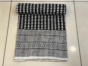 Manta Kantha con estampado Floral bohemio, manta Reversible de algodón puro para cama/sofá, puntada Kantha hecha a mano para uso doméstico - Product Image 4