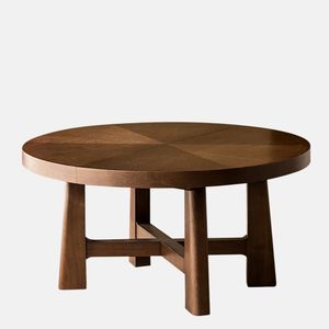 Table basse en bois massif sur mesure, durable, fabriquée à la main, table centrale autoportante en bois pour salon moderne - Product Image 1