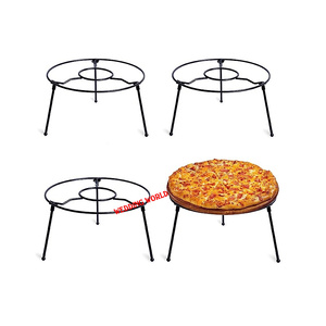 Soporte de Metal para Pizza con Revestimiento en Polvo Negro, Diseño Hecho a Mano, Tamaño Personalizado, Nuevo Soporte para Pizza - Product Image 1