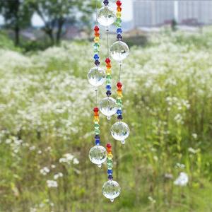 Hanging Rainbow Maker Life <b>Tree</b> Ornament <b>Crystal</b> Suncatcher Balls Pendant for Home Garden Indoor Outdoor Decoration - Product Image 4